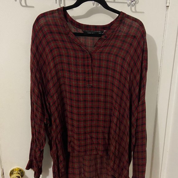 Zara plaid shirt - Picture 1 of 5